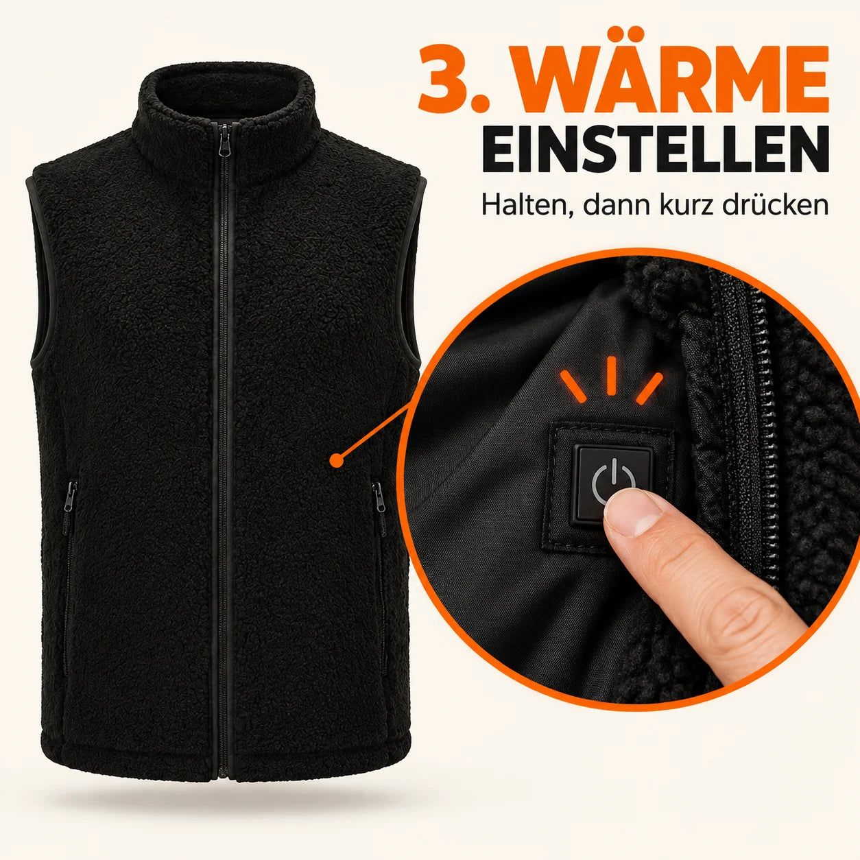 PyreFit Amparo – Beheizbare Sherpa-Weste