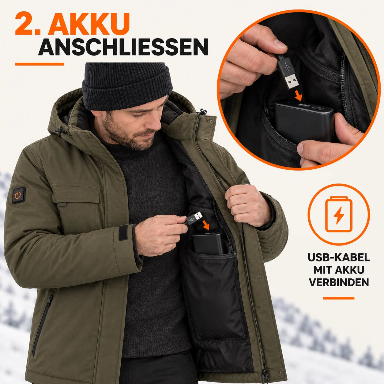 PyreFit Regaro – Beheizbarer Herrenparka