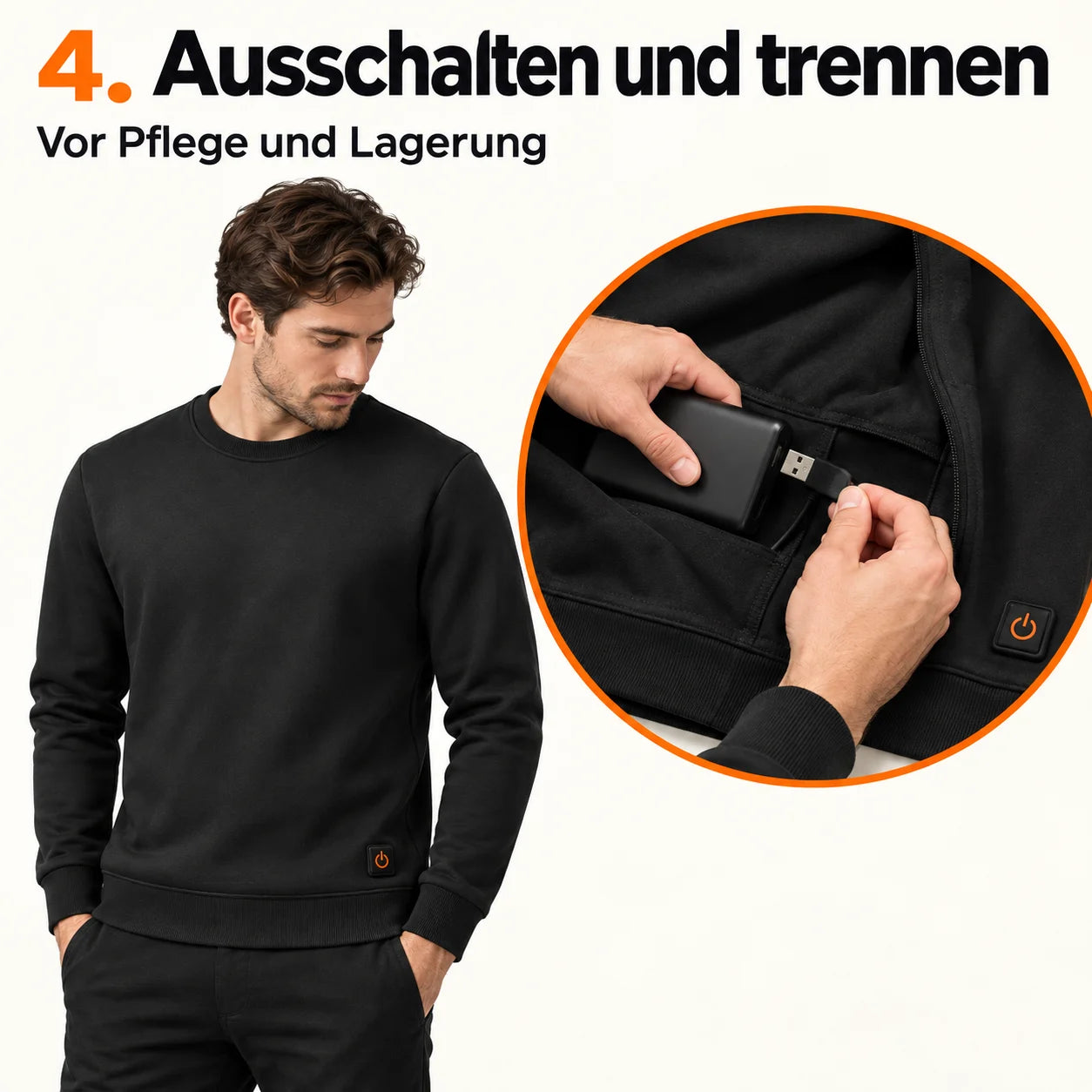 PyreFit Aeroan – Beheizbares Rundhals-Sweatshirt