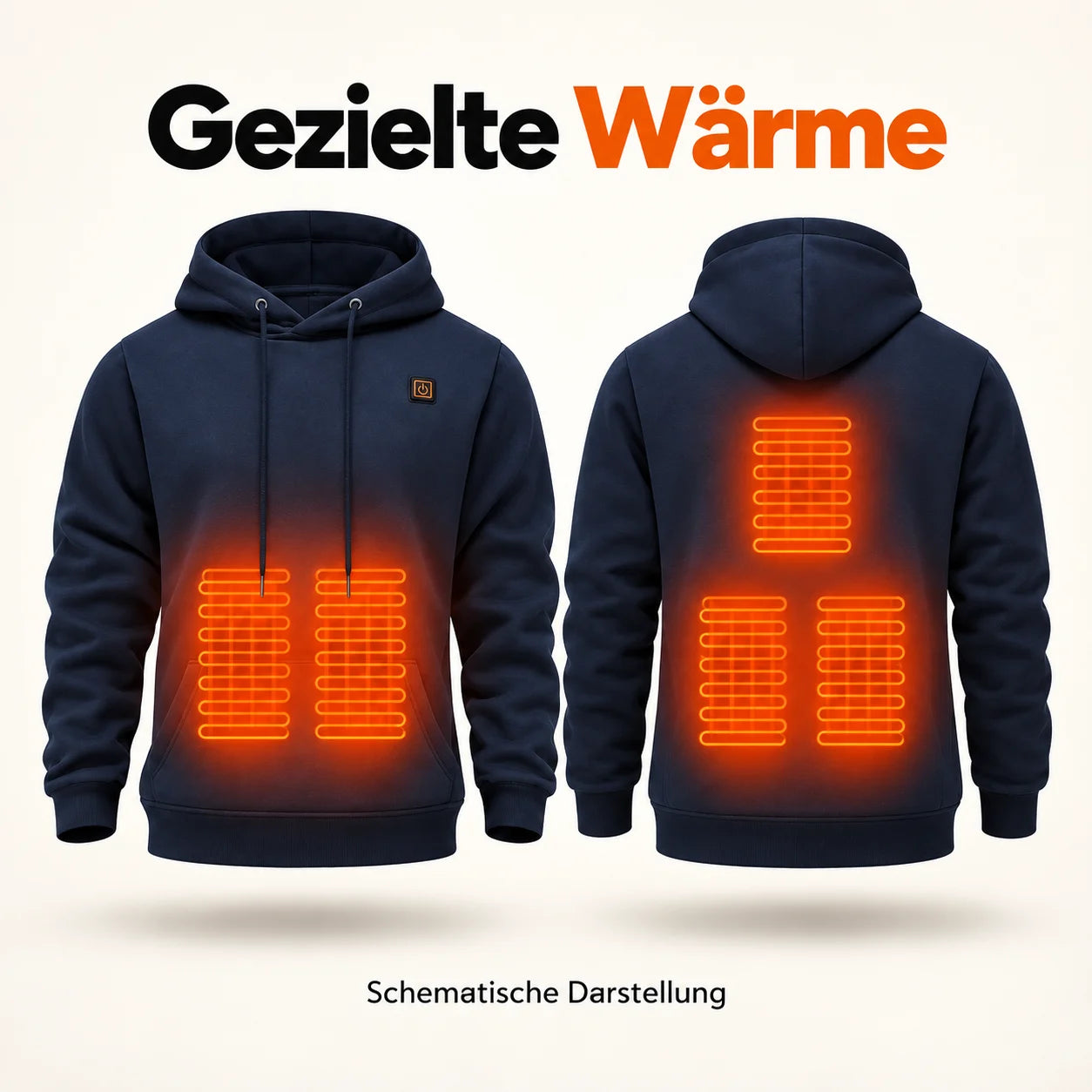 PyreFit Zippa – Beheizbarer Herrenhoodie