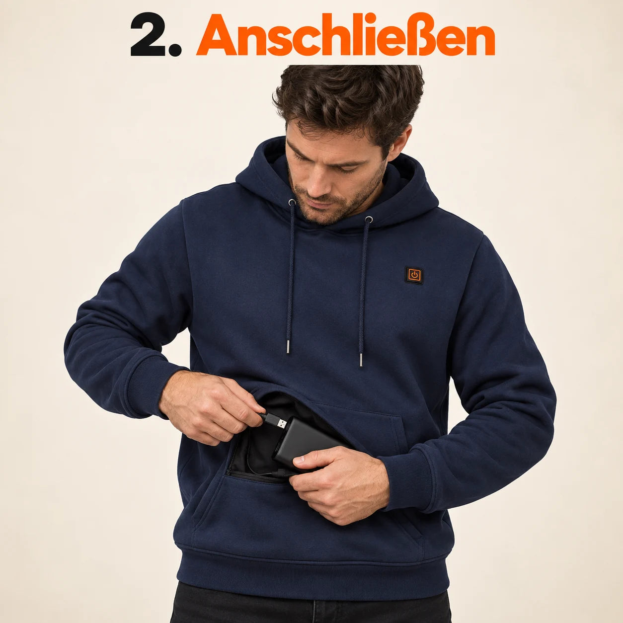 PyreFit Zippa – Beheizbarer Herrenhoodie