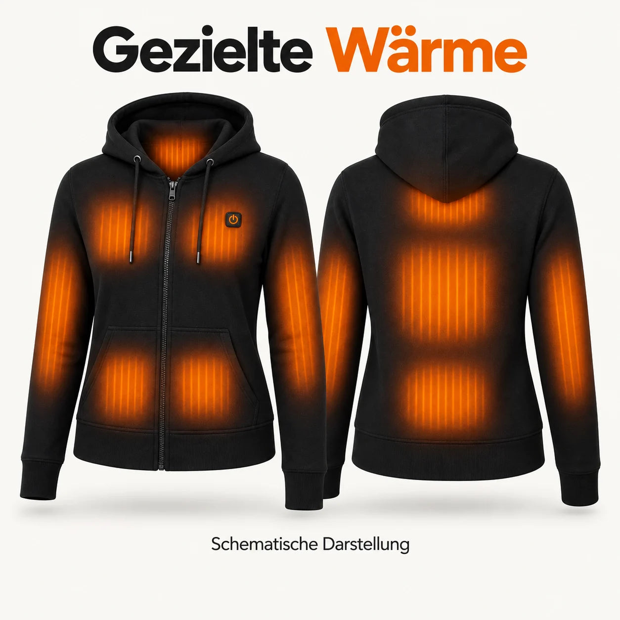 PyreFit Cosaro – Beheizbare Damenjacke aus Sweatstoff