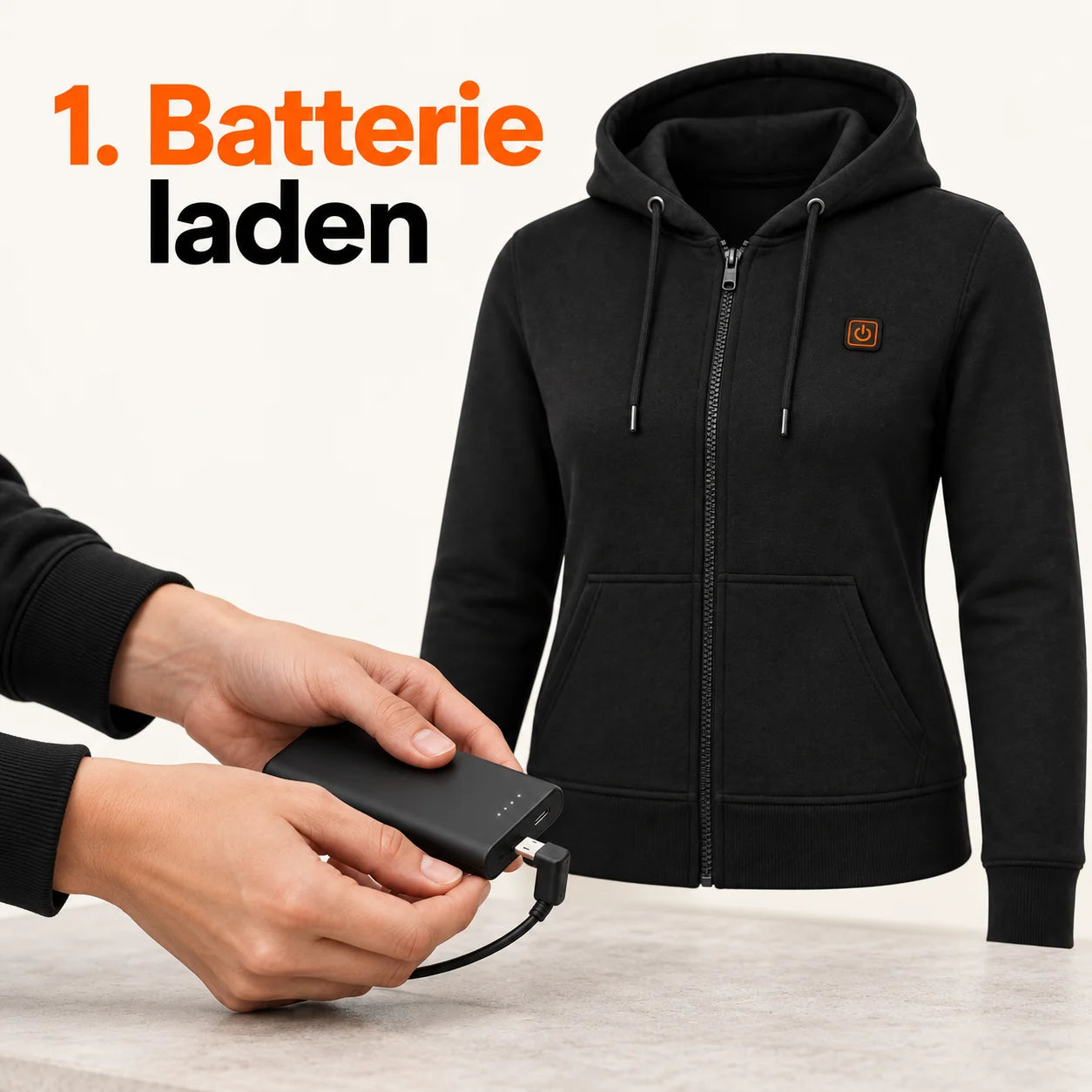 PyreFit Cosaro – Beheizbare Damenjacke aus Sweatstoff
