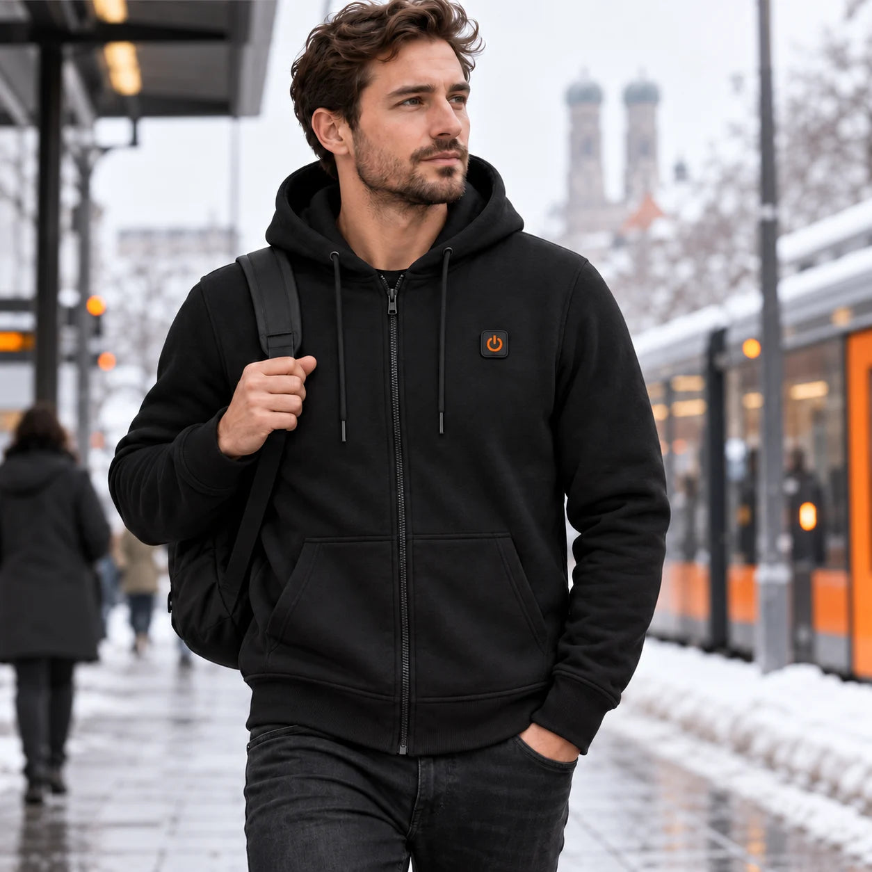 PyreFit Voltor – Beheizbarer Zip-Hoodie für Herren